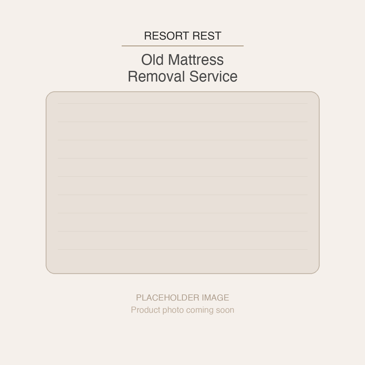 Old Mattress Removal Service