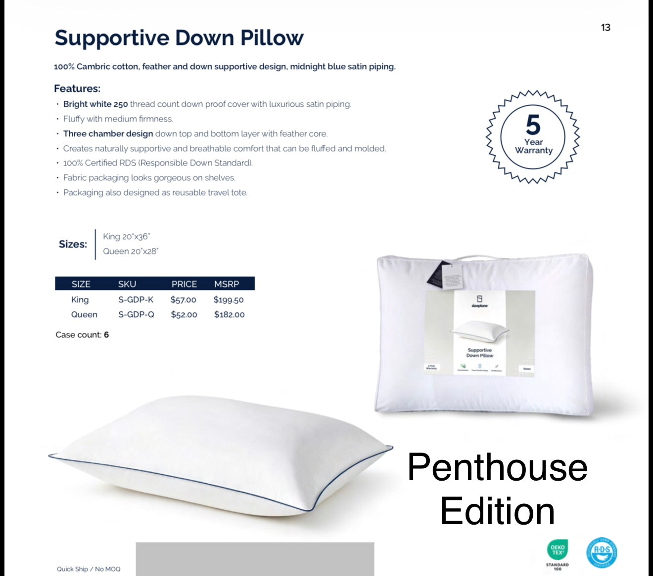 Penthouse Edition Pillow