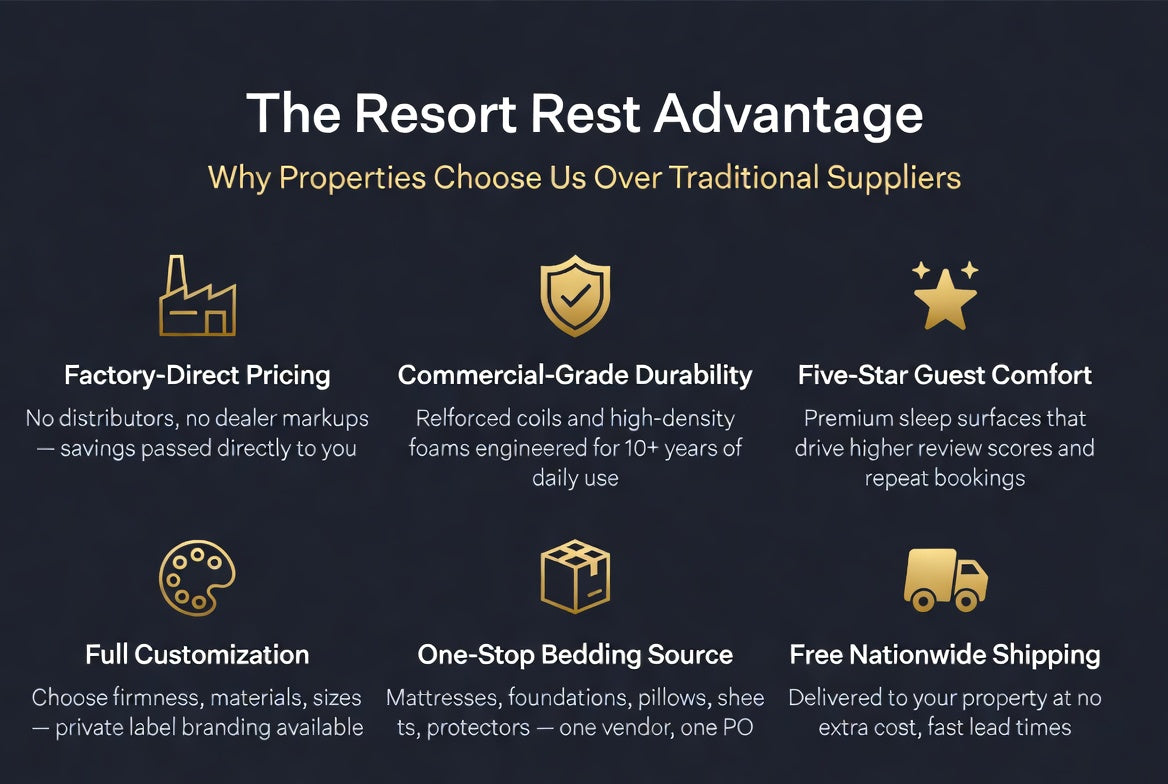 Infographic Resort Rest Advantage 6 Point